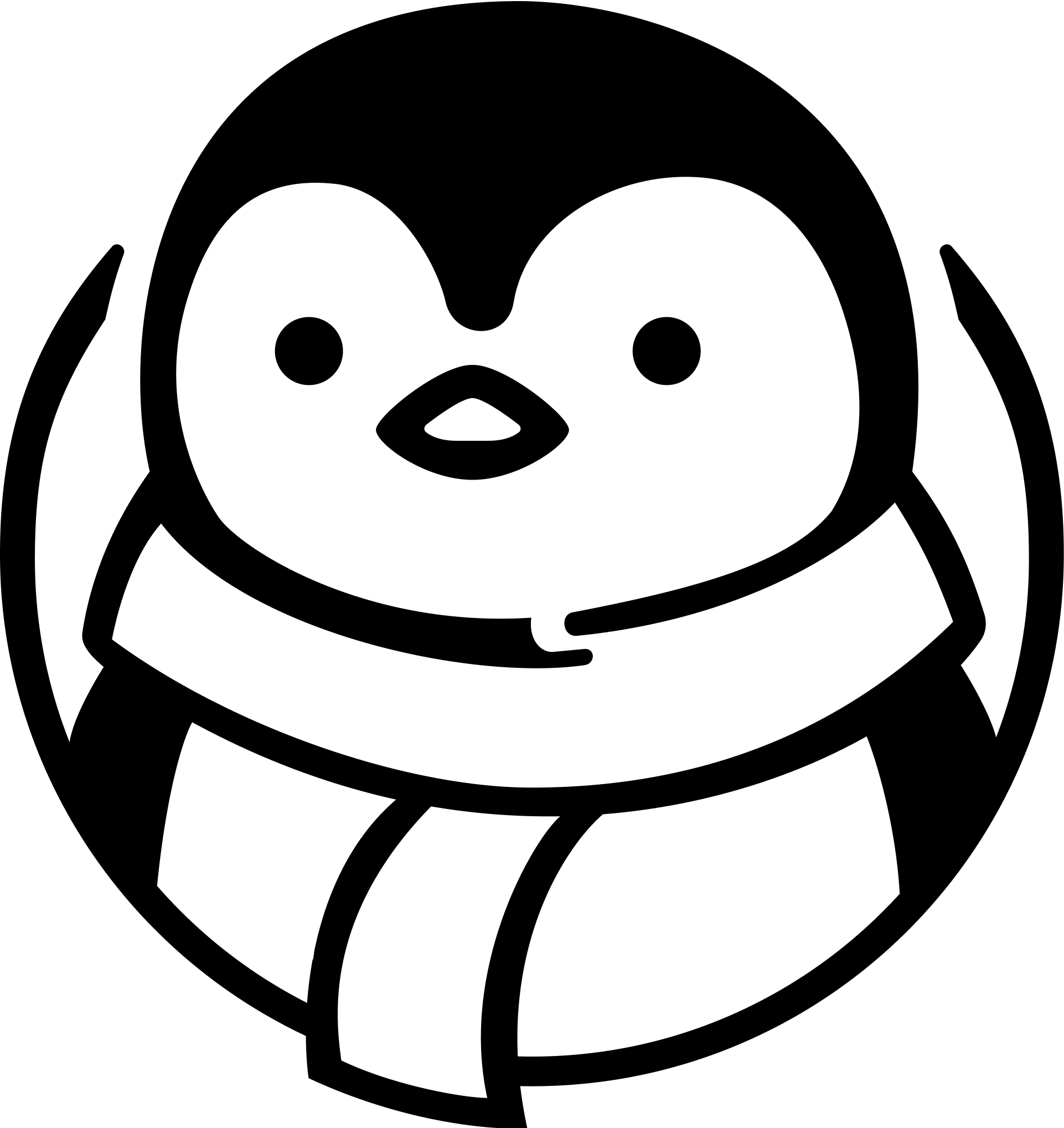 Scarfed Penguin Logo